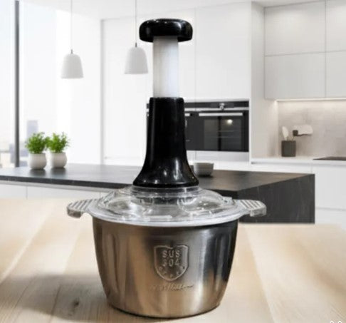 Manual Hand Operated 2000 ML Stainless Steel Chopper