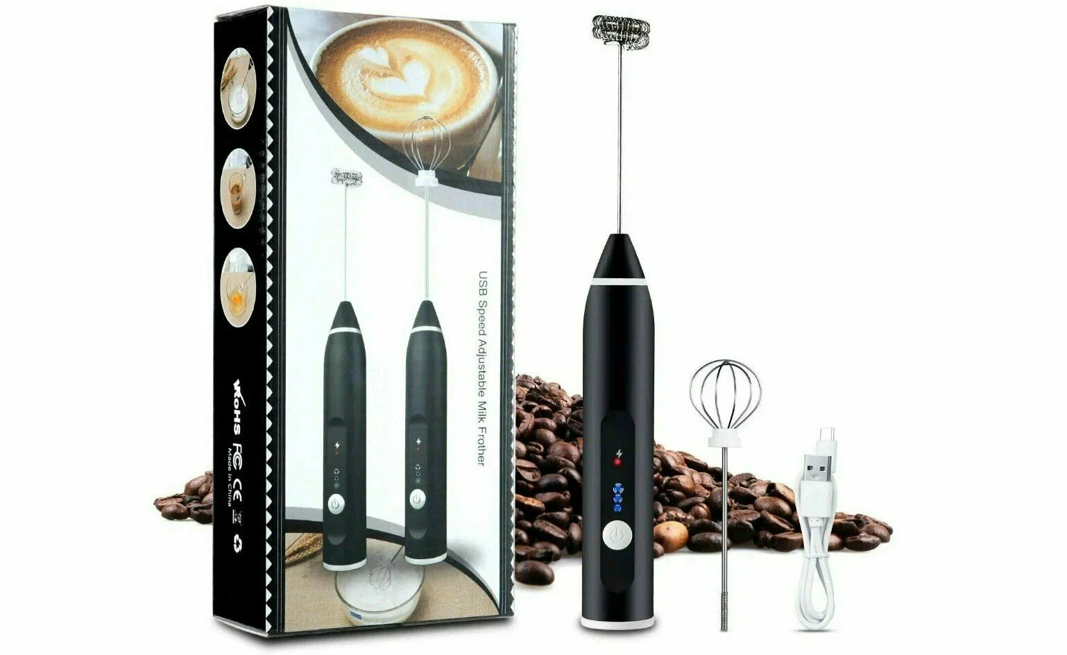 Rechargeable Coffee Beater & Milk Frother