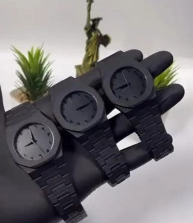 Black Arabic Aura Watch For Men