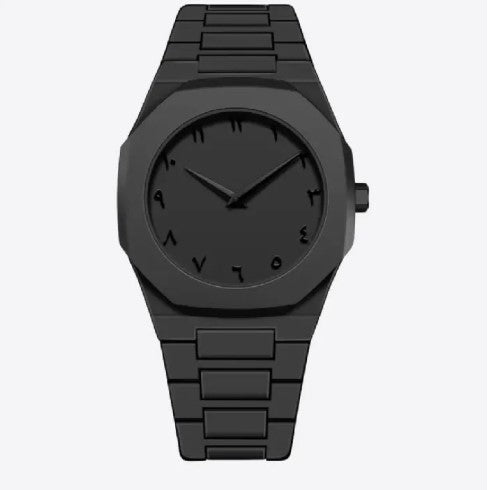 Black Arabic Aura Watch For Men