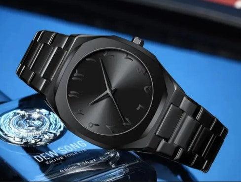 Black Arabic Aura Watch For Men