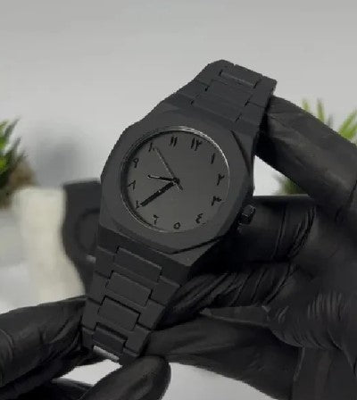 Black Arabic Aura Watch For Men
